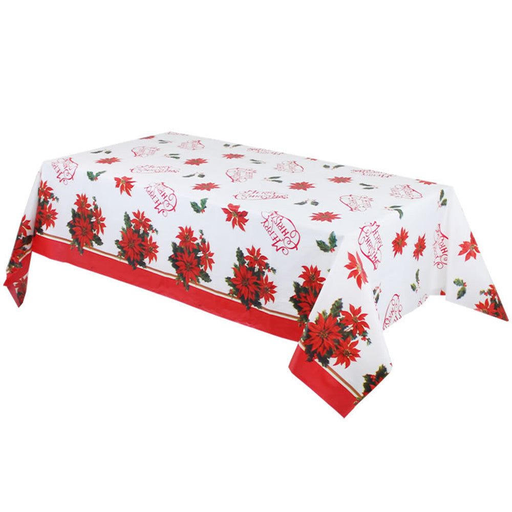 2X Disposable 274x137cm Christmas Tablecloth Style 2