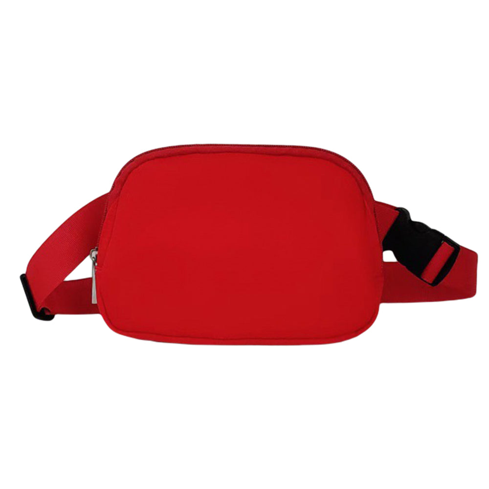 Belt Bag with Adjustable Strap Red