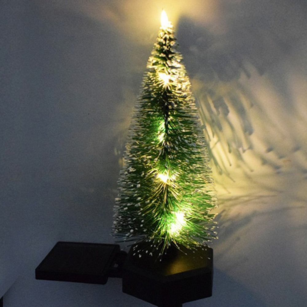 2Pcs Solar LED Christmas Tree Light