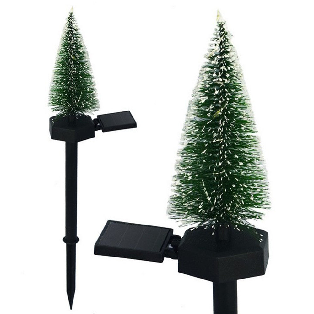 2Pcs Solar LED Christmas Tree Light