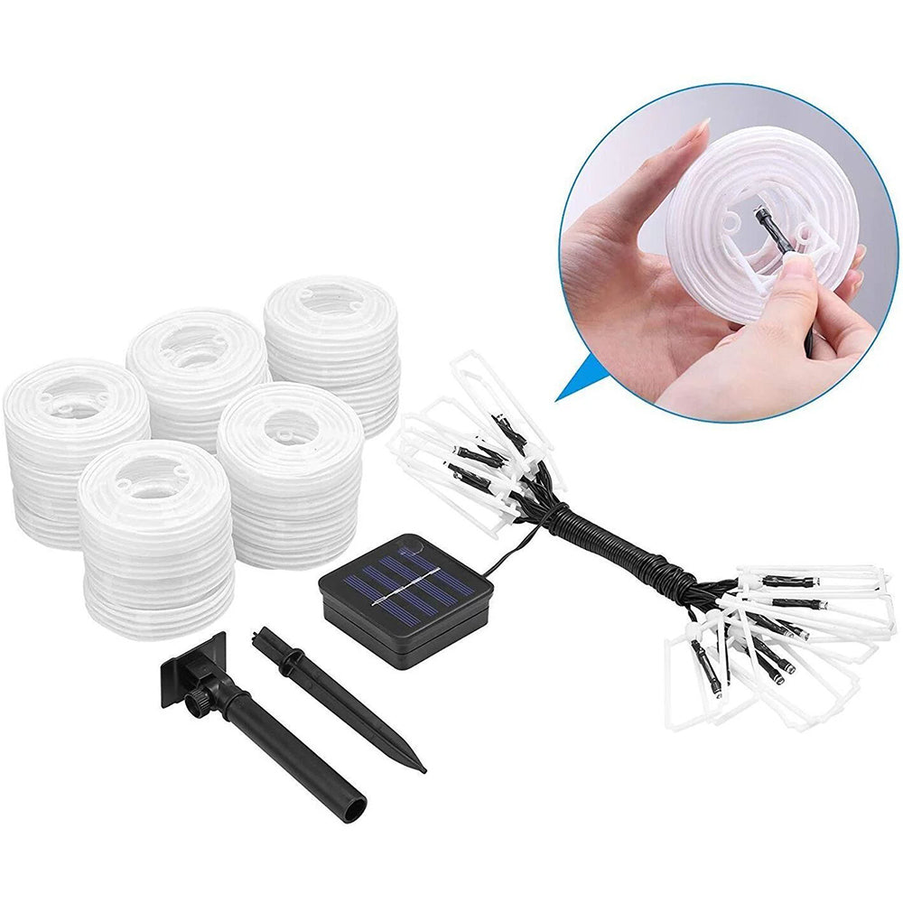 650cm Solar Lights 30 LEDs Lantern Solar String Fairy Lights Outdoor Garden Lights Warm White