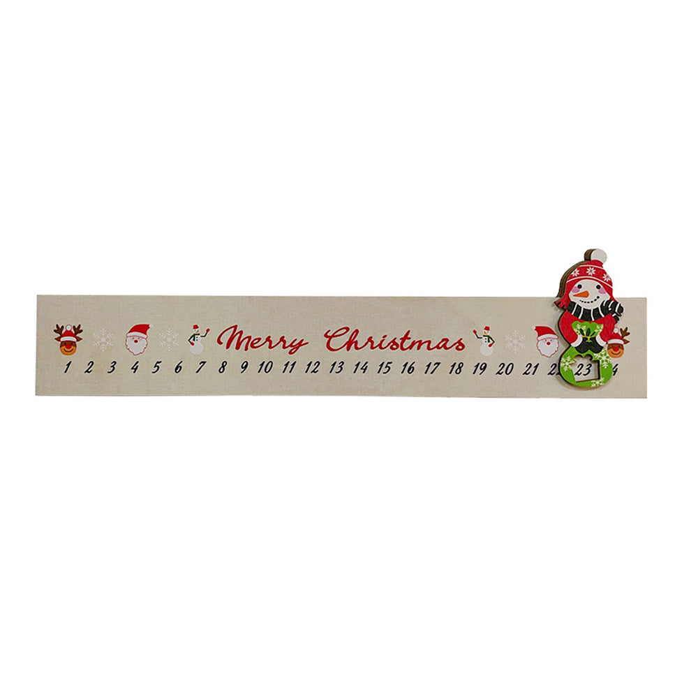 Snowman Christmas Advent Calendar Hanging Sign Xmas Decor