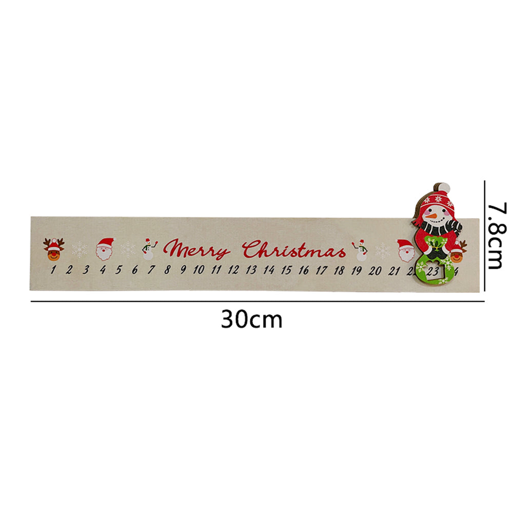 Snowman Christmas Advent Calendar Hanging Sign Xmas Decor