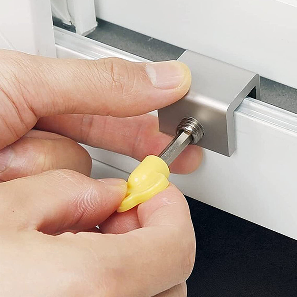 2Pcs Adjustable Sliding Window Door Locks Security Locks with Key