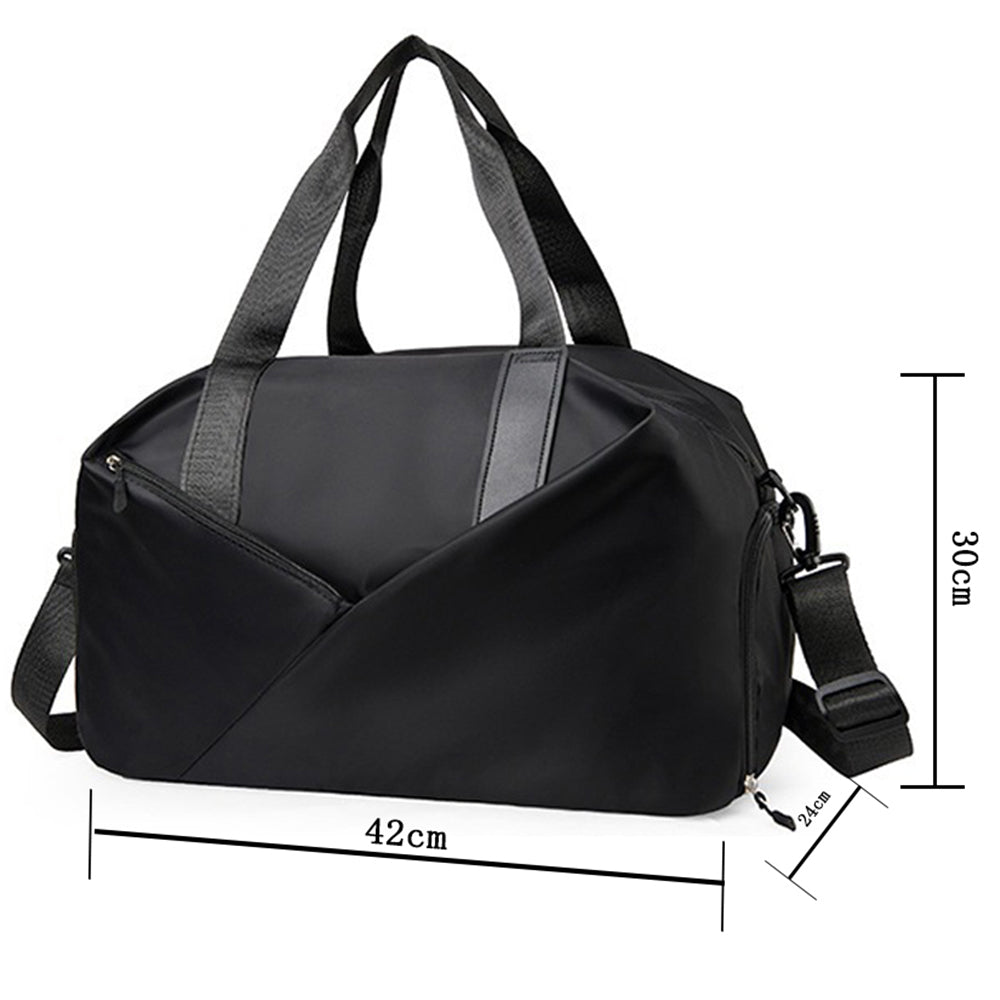 Water Resistant Travel Duffel Bag Gym Bag Black