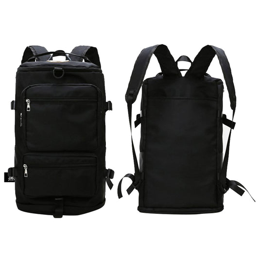 Water Resistant Travel Duffel Backpack Gym Bag Black