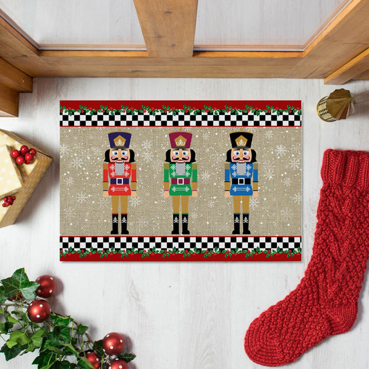 40x60cm Christmas Nutcracker Doormat Xmas Floor Mat Style 1