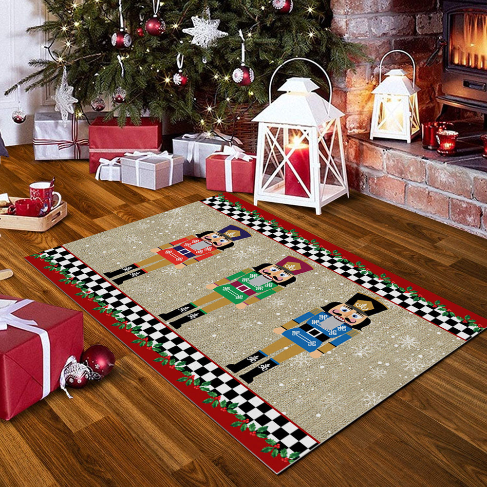 50x80cm Christmas Nutcracker Doormat Xmas Floor Mat Style 1