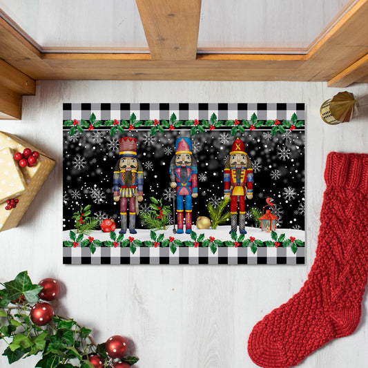 50x80cm Christmas Nutcracker Doormat Xmas Floor Mat Style 2