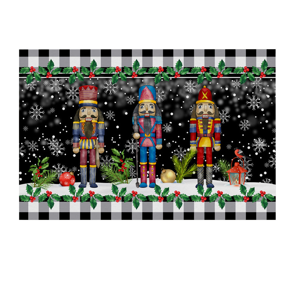 50x80cm Christmas Nutcracker Doormat Xmas Floor Mat Style 2