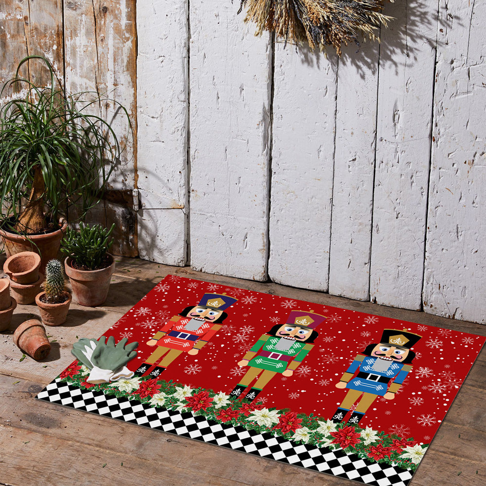 40x60cm Christmas Nutcracker Doormat Xmas Floor Mat Style 3