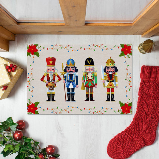 50x80cm Christmas Nutcracker Doormat Xmas Floor Mat Style 4