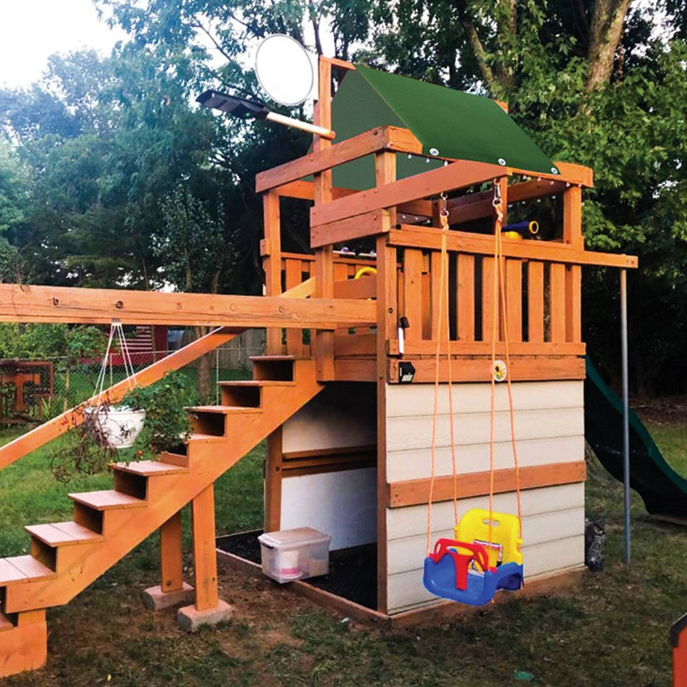 228x109cm Outdoor Swing Replacement Tarp Sunshade Cover Playground Roof Canopy Cover