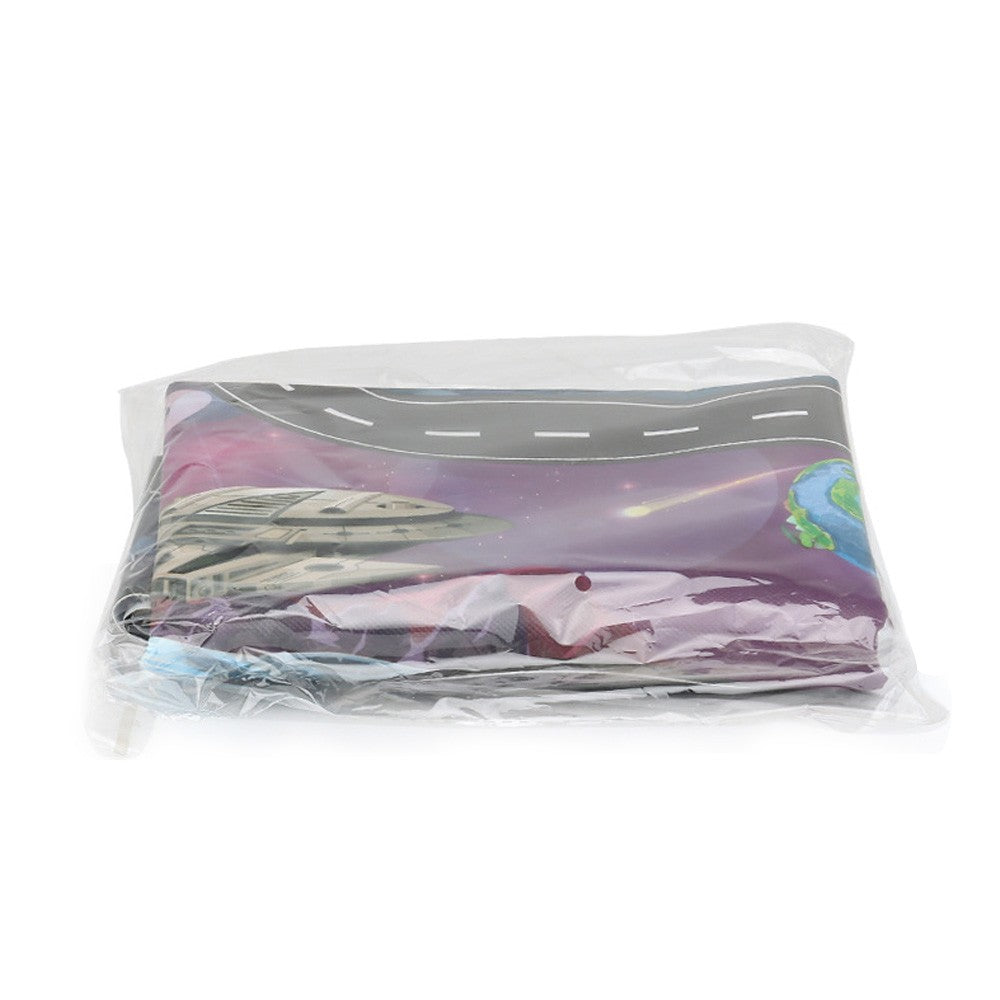 130x100cm Kids Playmat Cars Transport Toy Car Rugs Children Play Mat Kids Carpet Space Astronaut Theme