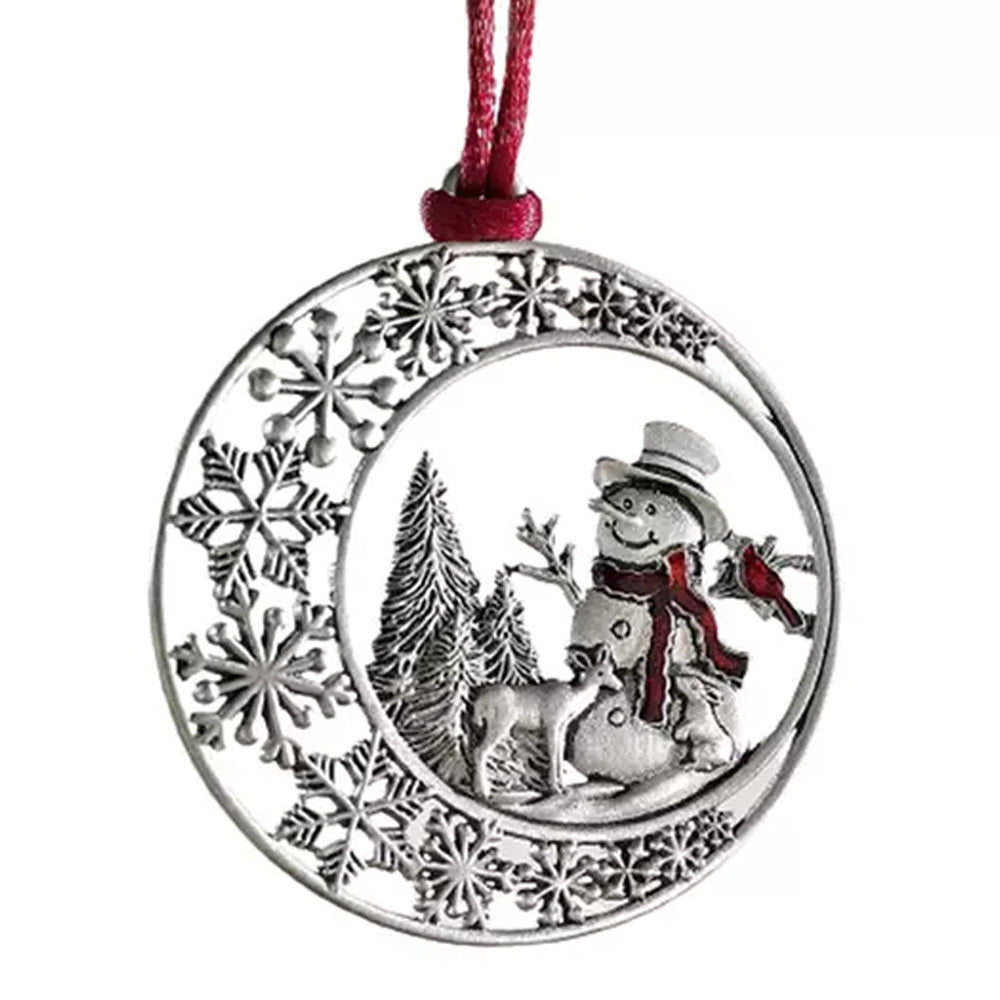 SnowmanChristmas Tree Metal Hanging Pendant Xmas Ornaments