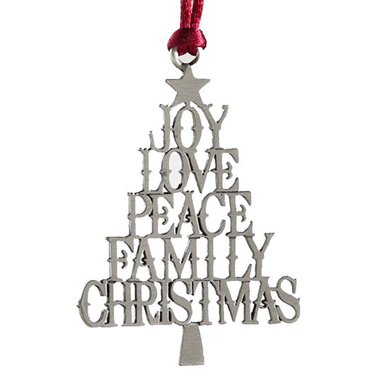Christmas Tree Metal Hanging Pendant Xmas Ornaments