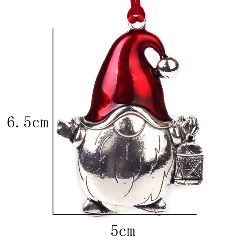 Gnome Christmas Tree Metal Hanging Pendant Xmas Ornaments