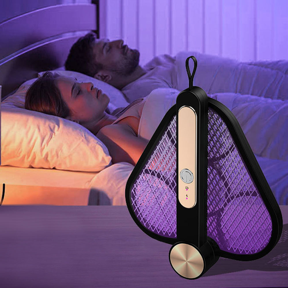 USB Rechargeable Rotatable Electric Mosquito Swatter