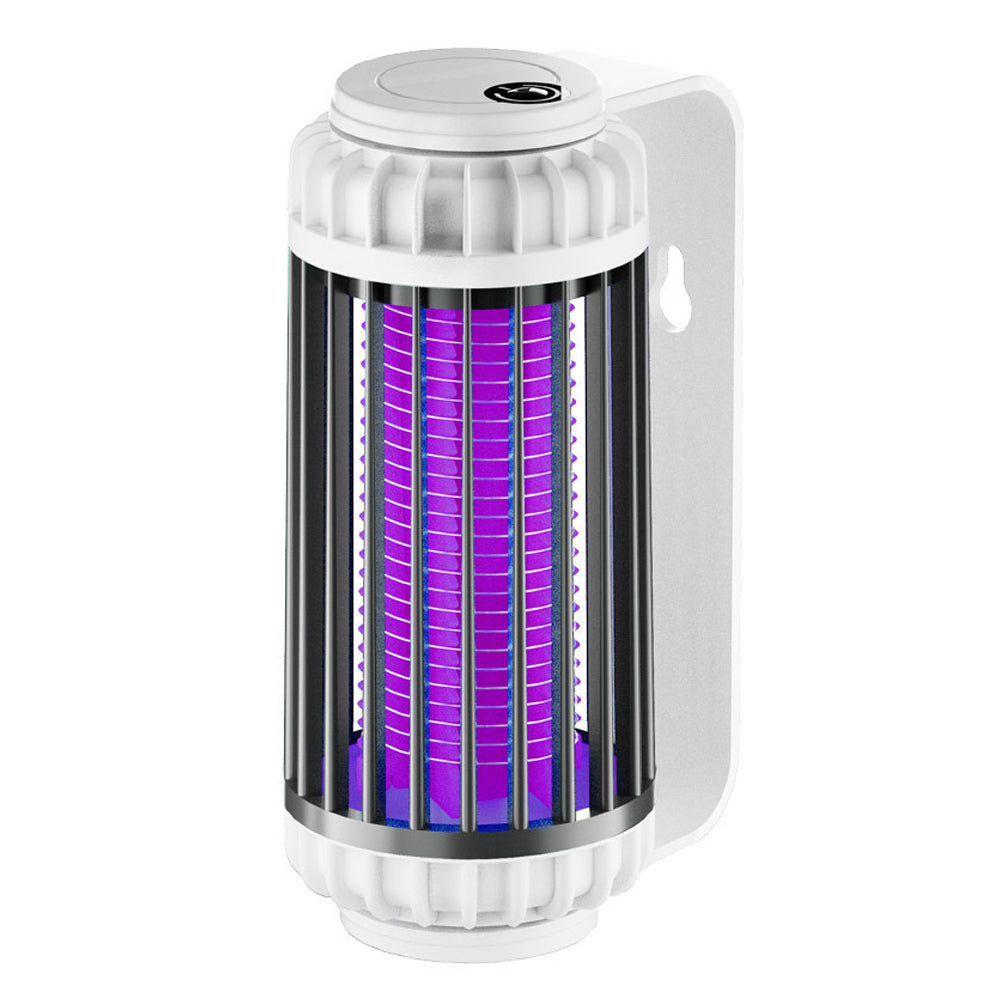 2 In 1 USB Mosquito Zapper Night Light Mosquito Lamp LED Light Warm Light Grey