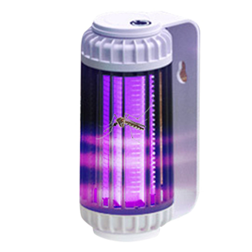 2 In 1 USB Mosquito Zapper Night Light Mosquito Lamp LED Light Warm Light Grey