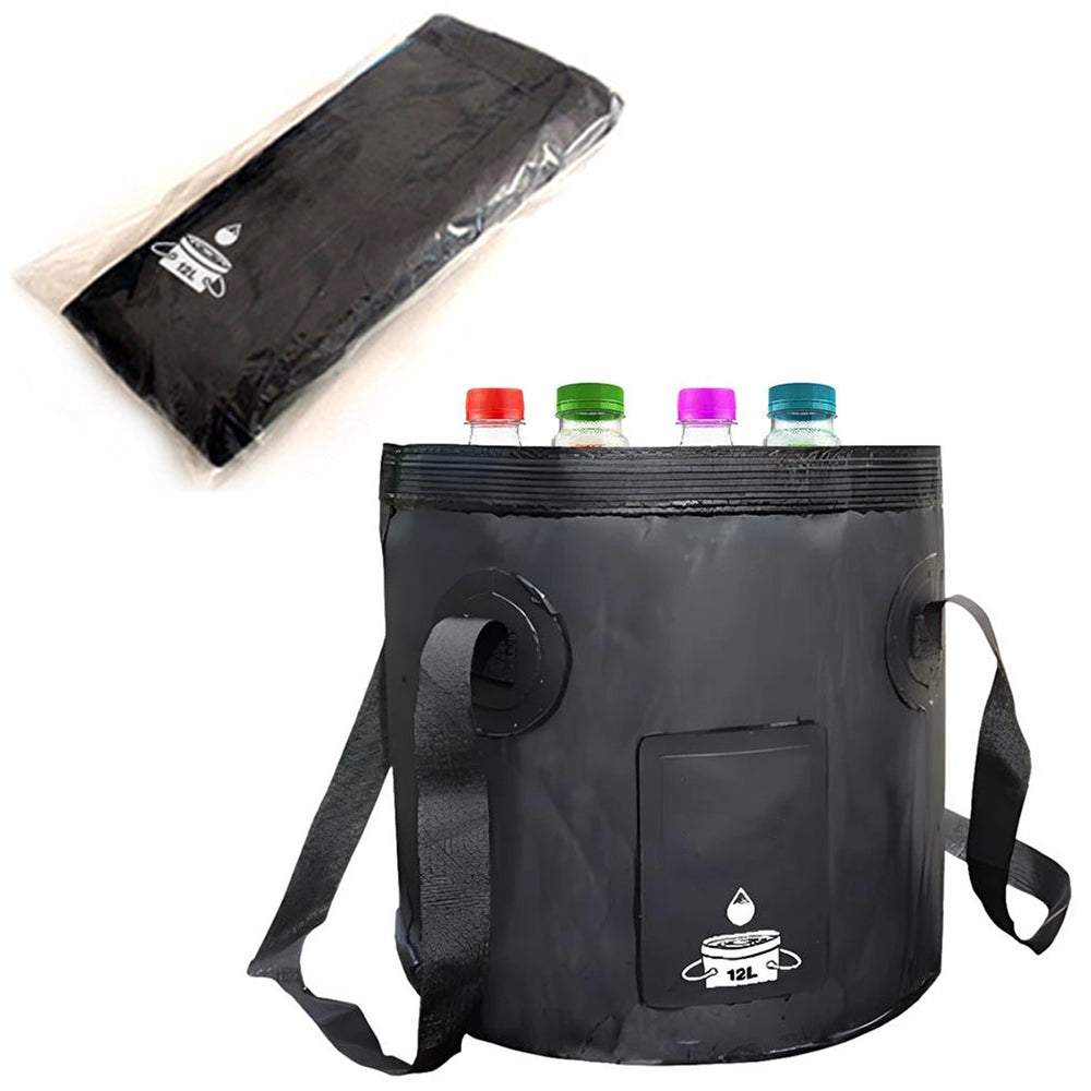 3 Gallon Collapsible Camping Bucket Water Container with Handle