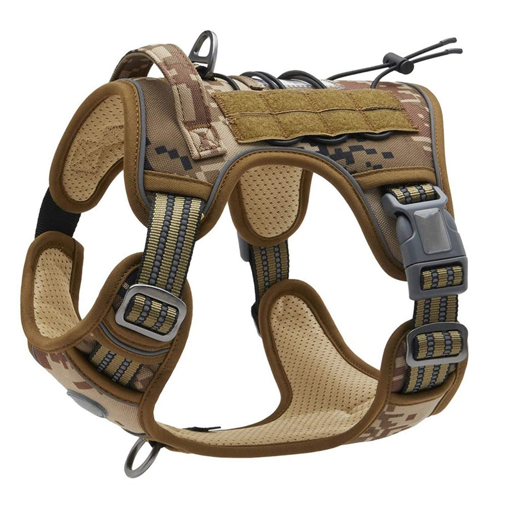 No Pull Reflective Pet Dog Harness Pet Vest Camo L Size