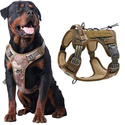 No Pull Reflective Pet Dog Harness Pet Vest Camo XL Size