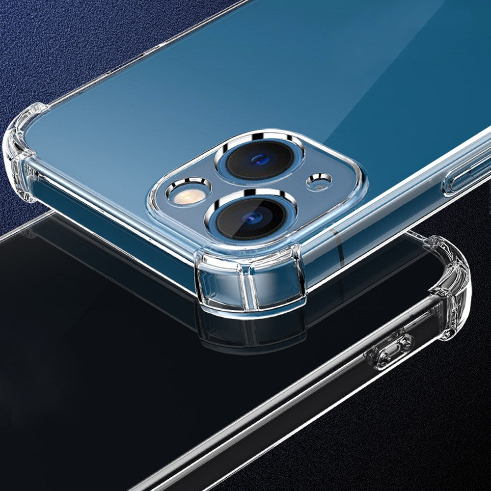 Clear Shockproof Phone Case with 2 Screen Protector Film for iPhone 14