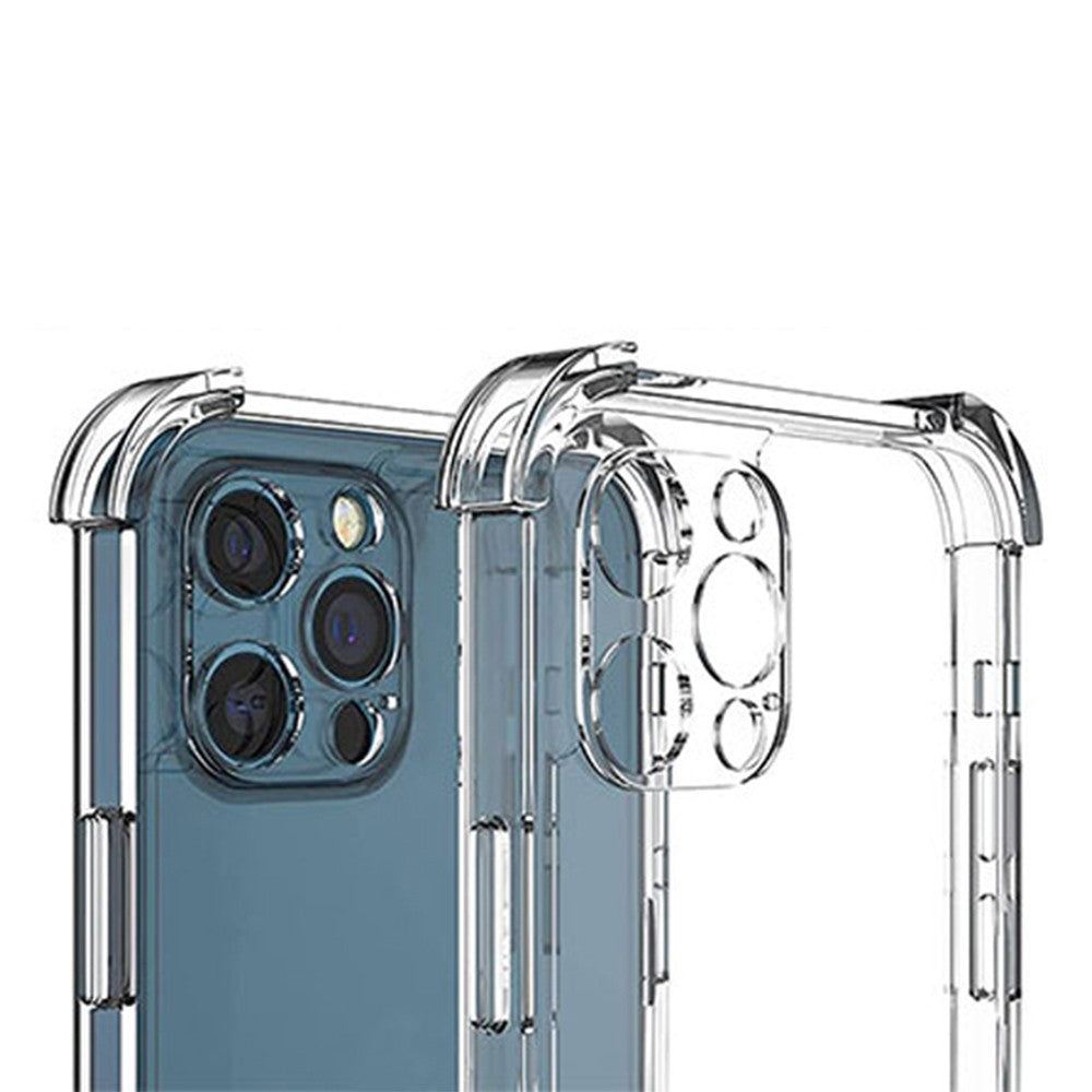 Clear Shockproof Phone Case with 2 Screen Protector Film for iPhone 14 Pro Max