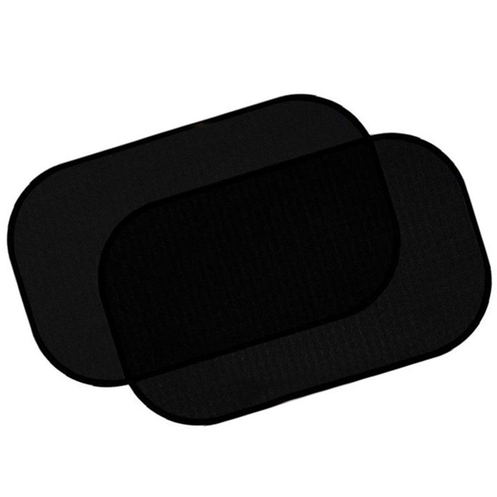 2Pcs Car Side Window Sun Sunshade Cover Black