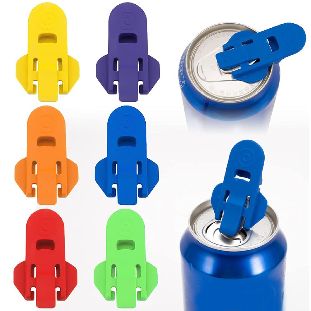 6Pcs Manual Easy Can Openers Soda Beer Beverage Cans Protector Party Tools