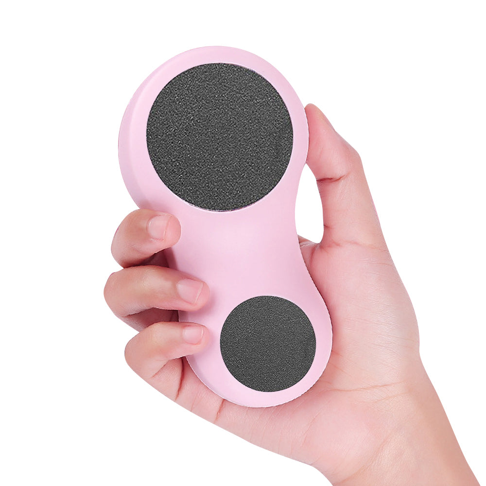 2Pcs Double Headed Manual Sandpaper Foot File Foot Callus Removal Tool Pink