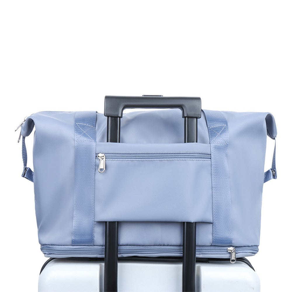 Portable Collapsible Duffel Bag Travel Bag Water Resistant Toiletry Bag Blue
