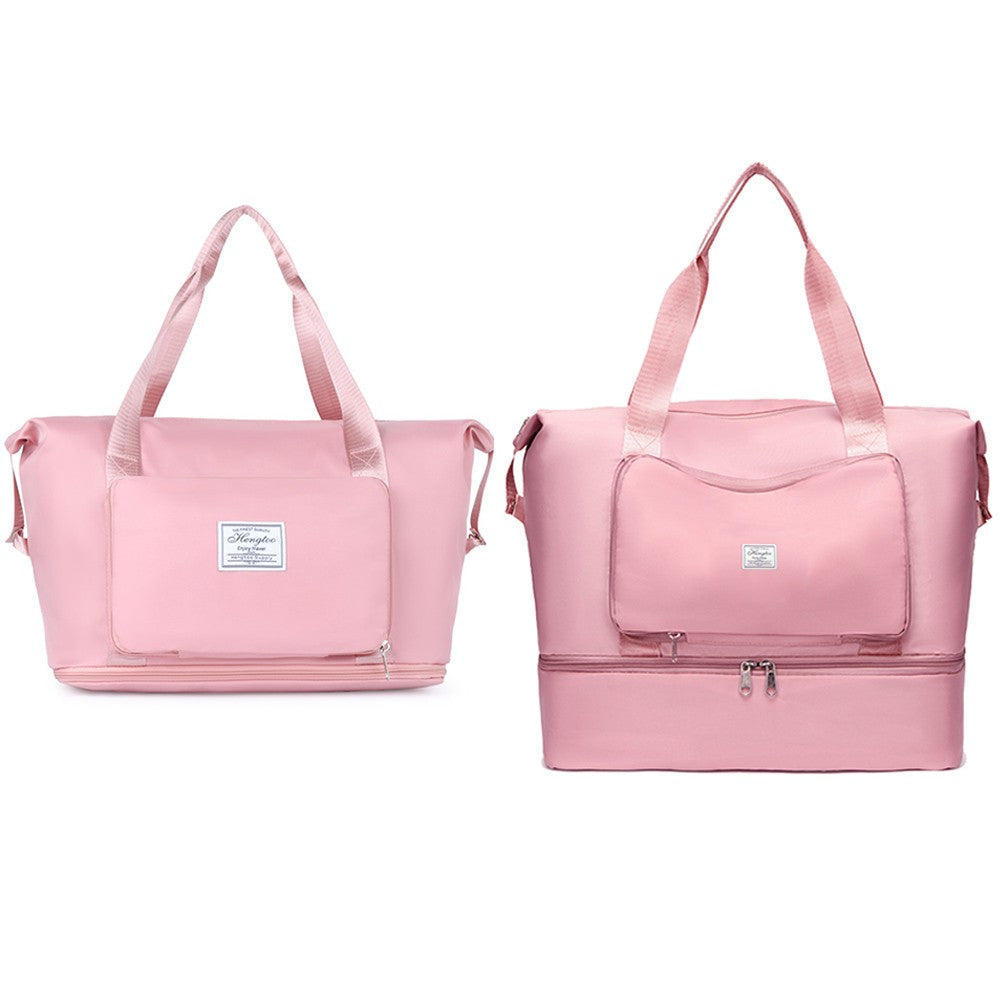 Travel Bag Shoulder Bag Duffel Bag Water Resistant Toiletry Bag Pink