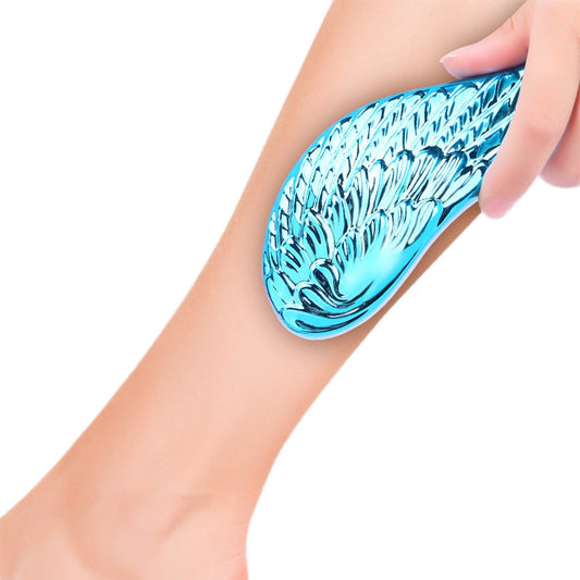 Manual Nano Hair Eraser Painless Hair Remover Tool for Back Arms Legs Blue