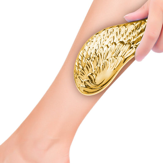 Manual Nano Hair Eraser Painless Hair Remover Tool for Back Arms Legs Gold