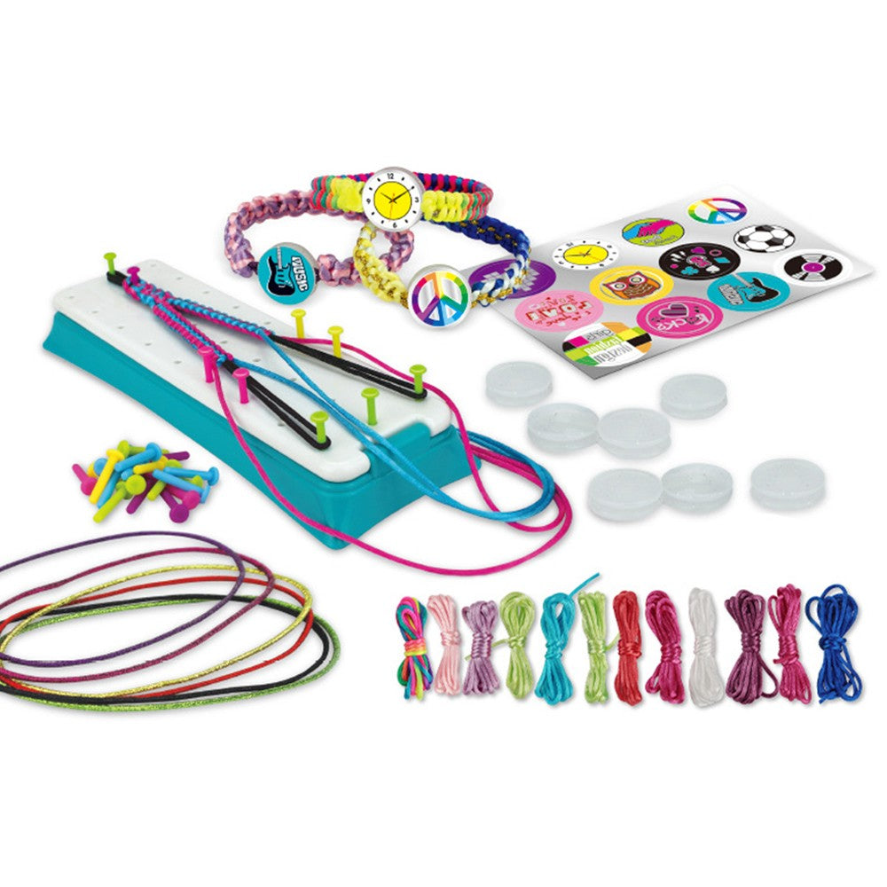 Girls DIY Braiding Bracelet Set Charm Bracelet Making Kit Jewellery Making Kit