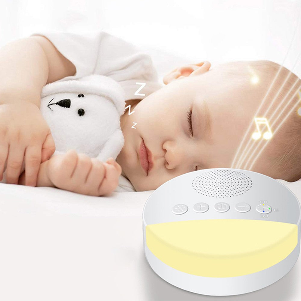 White Noise Sound Machine Sleep Aid Night Light with 20 Natural Sound Tracks