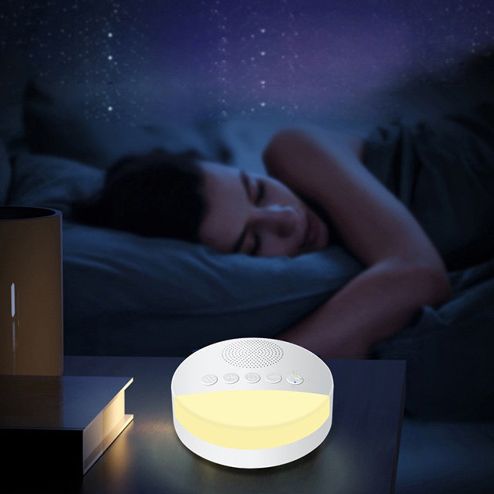 White Noise Sound Machine Sleep Aid Night Light with 20 Natural Sound Tracks