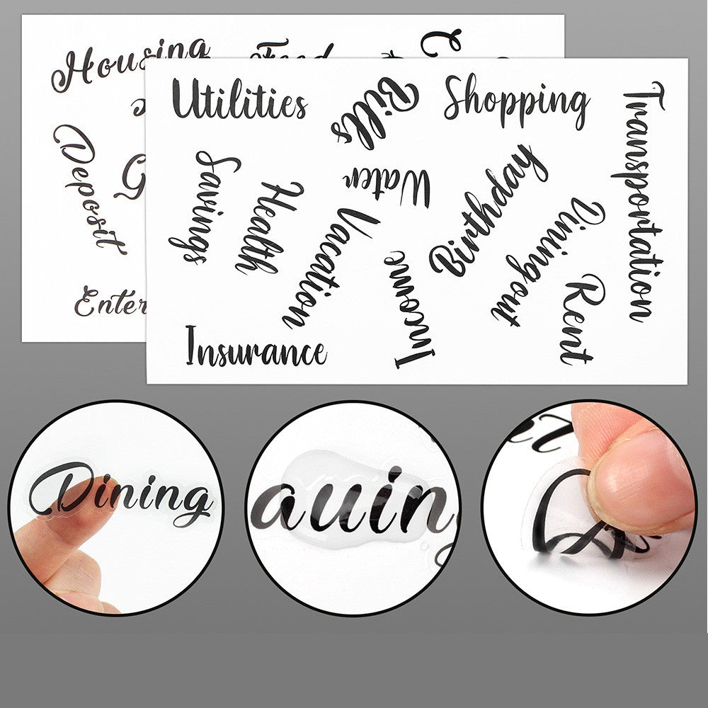 A6 Budget Binder Cash Planner System Organizer with Budget Money Envelopes Grey