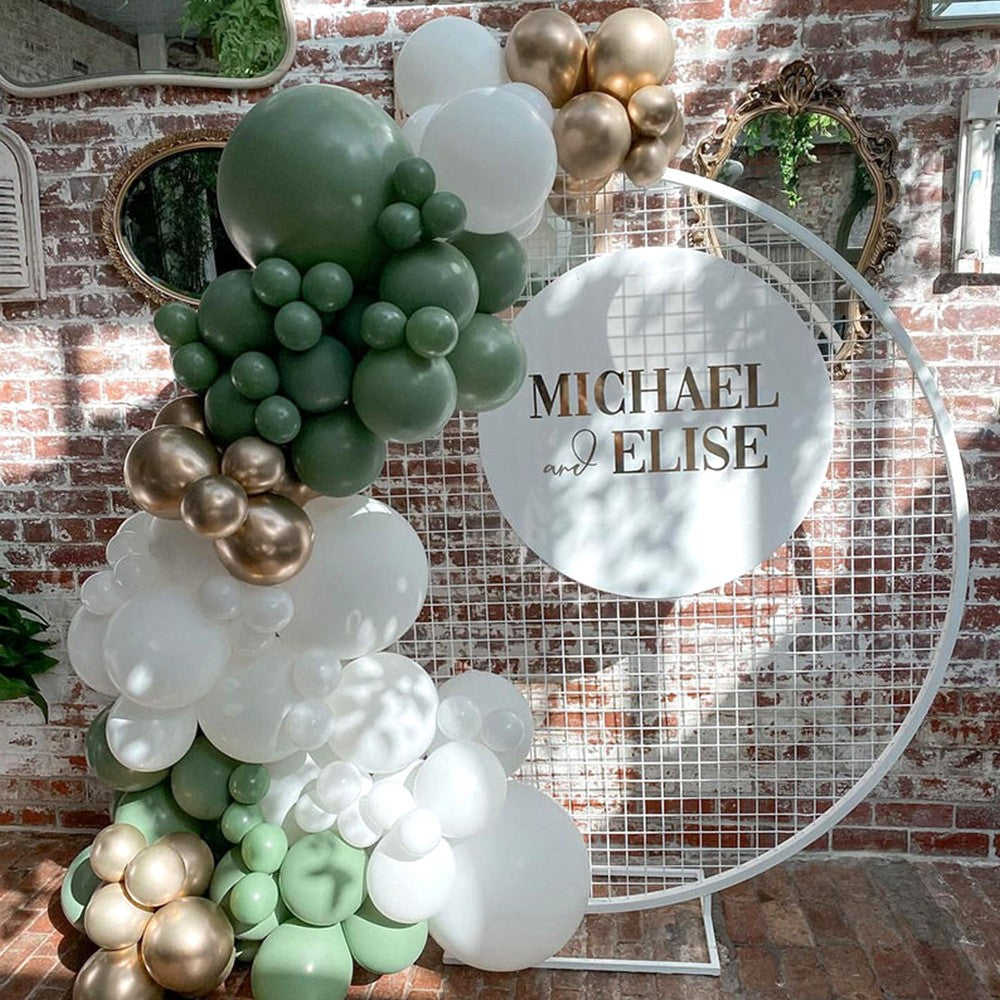 Set of 137Pcs Inflatable Green Balloon Set Birthday Wedding Party Decor