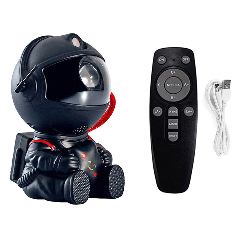 Astronaut Starry Galaxy Projector Night Light with Remote Control Star Black