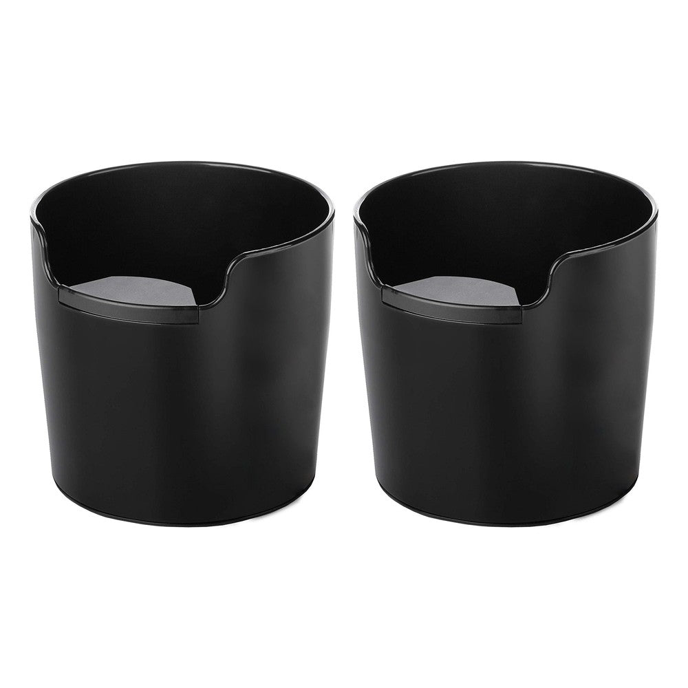 2Pcs Espresso Knock Box Coffee Grounds Container Espresso Dump Bin