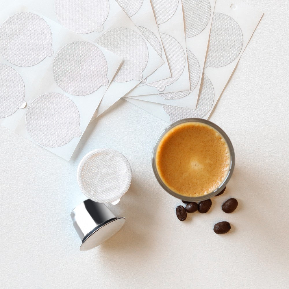 Reusable Stainless Steel Refillable Coffee Pod Filters Compatible with Nespresso