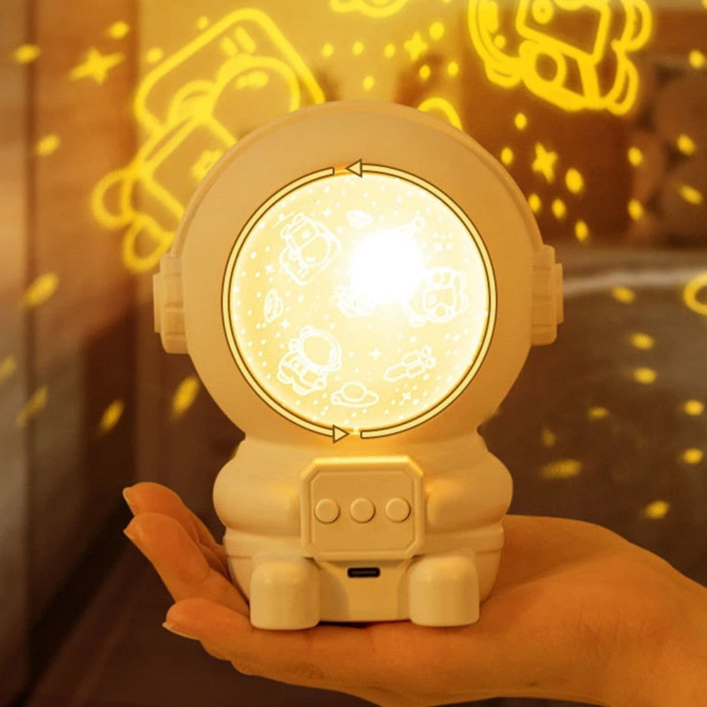Astronaut Starry Projector Lamp Night Light Bedside Table Lamp with 9 Music