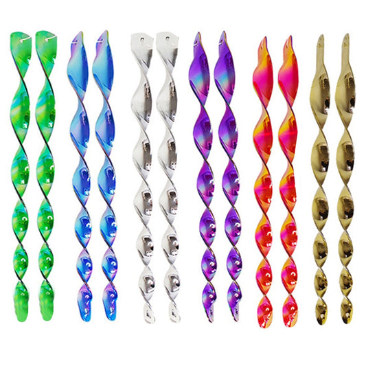 12Pcs Reflective Bird Repellent Bird Scare Rods Garden Hanging Decor Mixer Color