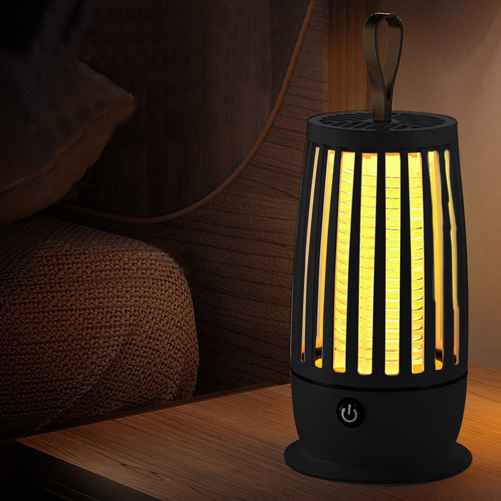 Electric Mosquito Killer Lamp Night Light USB Mosquito Trap Zapper Catcher Black