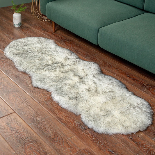 120x60cm Faux Fur Shaggy Area Rug Floor Mat Living Room Mat Bedroom Decor