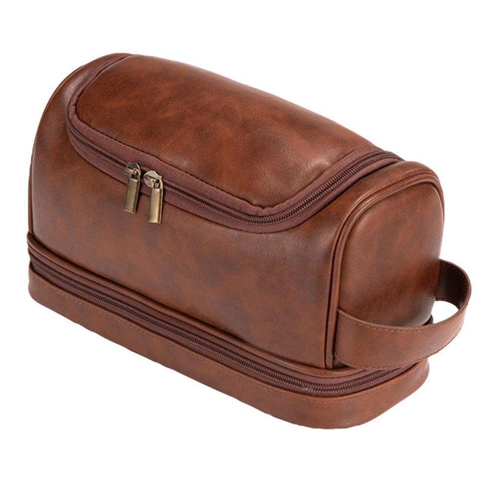 PU Leather Travel Makeup Bag Hanging Toiletry Bag Cosmetic Storage Organizer
