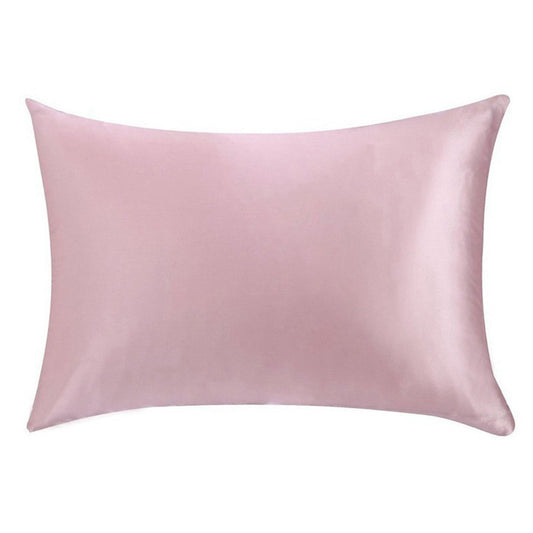1Pc 48x74cm Both Sides 100% Mulberry Silk Pillowcase with Hidden Zipper Pink
